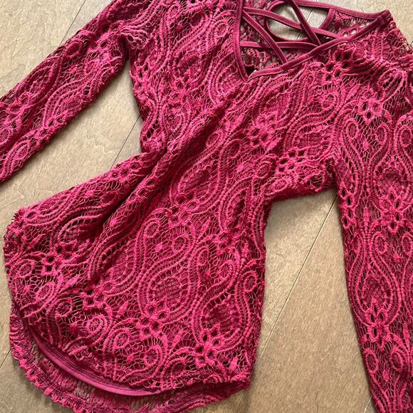 Y2K Lace Shirt - Picture 1 of 5